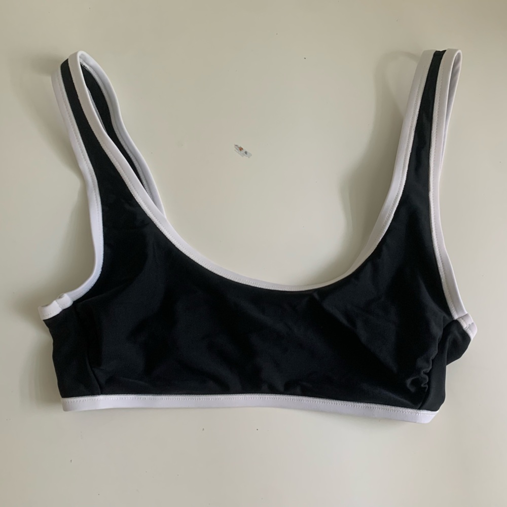 Black and white Bikini Top Size Small